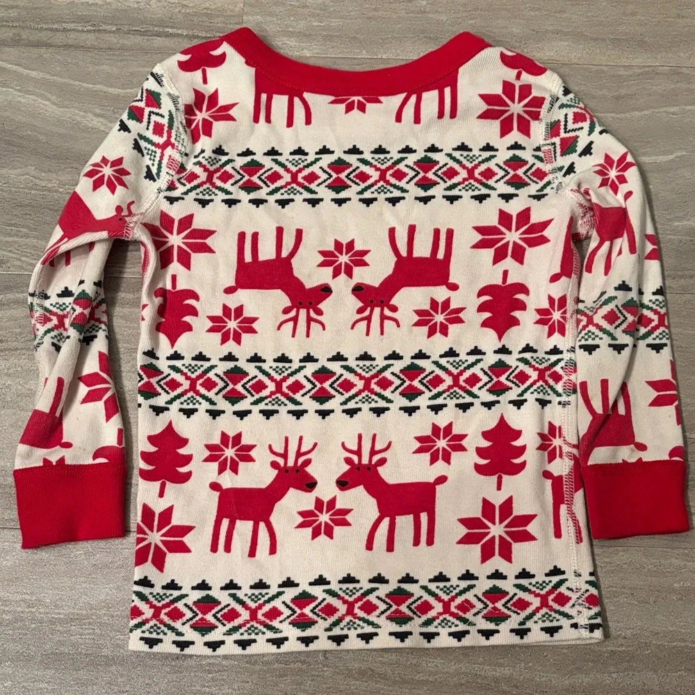 Hanna Andersson Dear Deer Red HannaJams Unisex Pajama Set